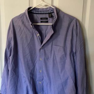 Periwinkle blue button up dress shirt